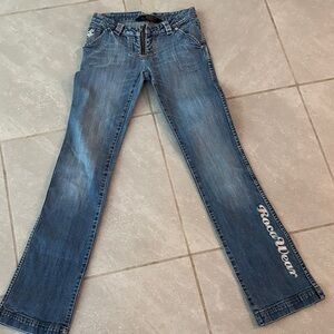 Rocawear Women's Flare Jeans in Classic Blue